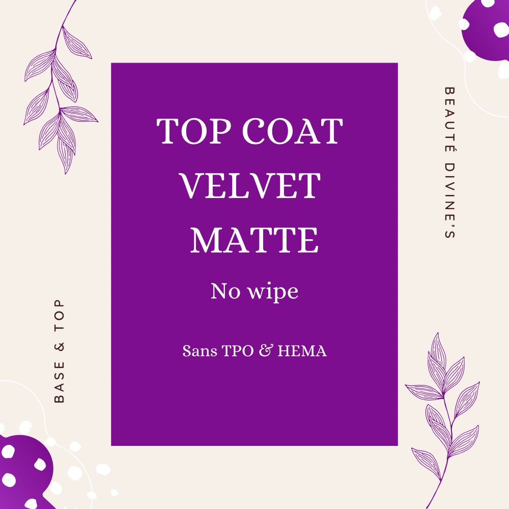 TOP COAT VELVET MATTE NO WIPE
