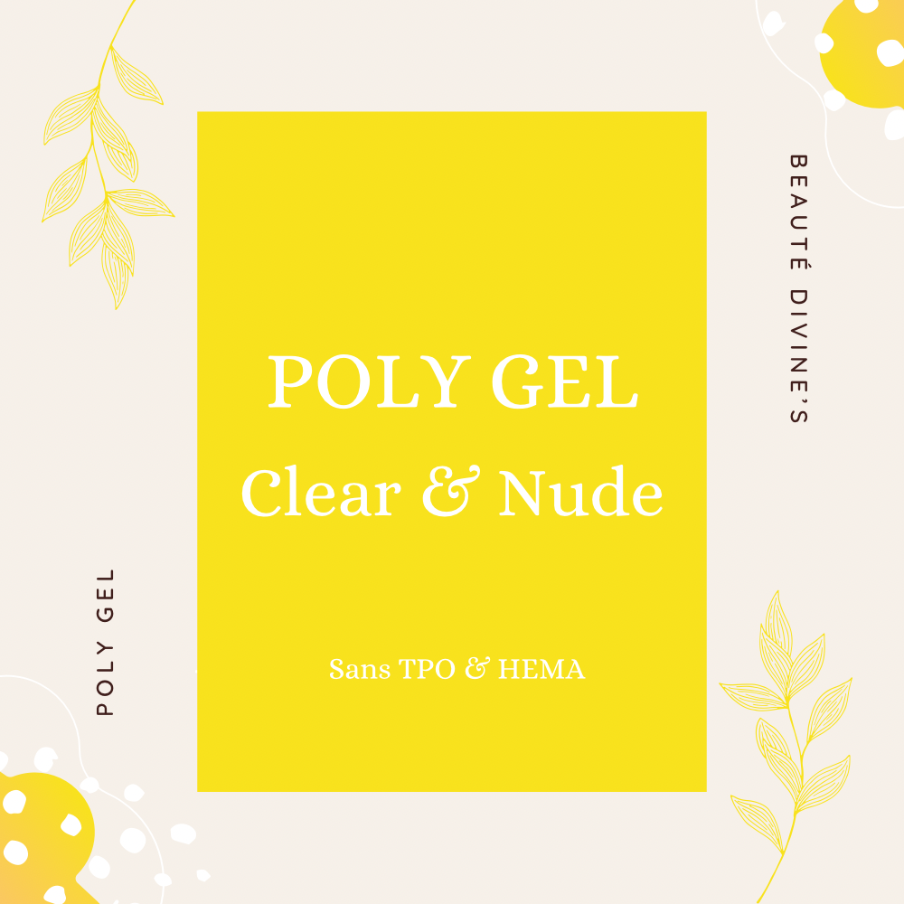 POLY GEL CLEAR & NUDE