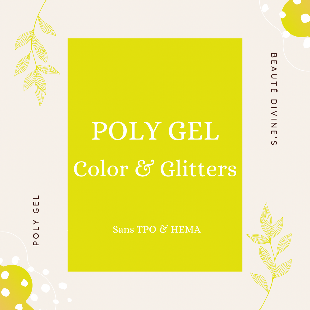 POLY GEL COLOR & GLITTERS